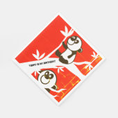 Verjaardag Panda's Servet (Hoek)