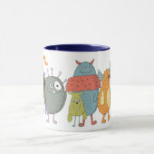 Verjaardag PAPA FOTO BEKER KINDEREN Kleine Monster Mok (Midden)