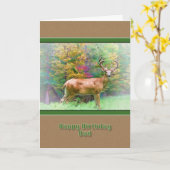 Verjaardag, Papa, Herten in de Kaart van het Bos (Gele Bloem)