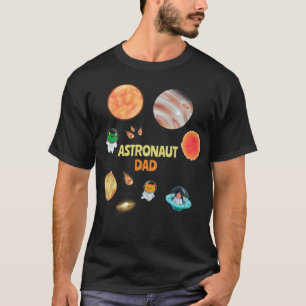 Verjaardag papa in de ruimte t-shirt