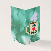Verjaardag papa van de tweeling kaart (Buitenkant)