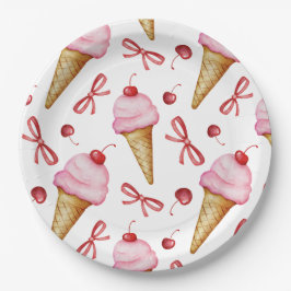 Verjaardag Papieren Borden Sweet Coquette Bordje