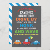 Verjaardag Parade Uitnodiging Quarantaine verjaard (Voorkant / Achterkant)