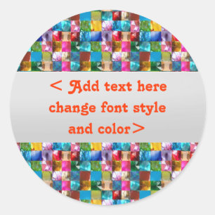 VERJAARDAG PARELTJES JUWELEN PARELS Border Lijsten Ronde Sticker