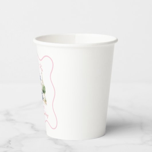Verjaardag Parijs Parijse Cafe Tea Party Papieren Bekers (Links)