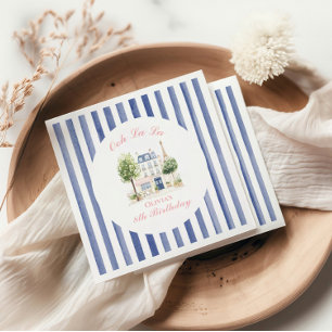 Verjaardag Parijs Parijse Cafe Tea Party Servet