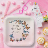  Verjaardag Party Butterfly Paper Bord (Feest)