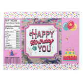 Verjaardag Party Chip Bag Wrappers Favorieten Notitieblok (Voorkant)