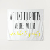 Verjaardag Party muur tapijt banner Wandkleed (Voorkant (horizontaal))