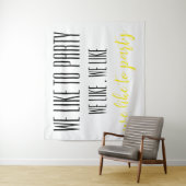 Verjaardag Party muur tapijt banner Wandkleed (In situ)