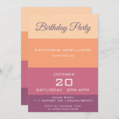 Verjaardag Party-Oogst Palet- Kaart (Voorkant / Achterkant)