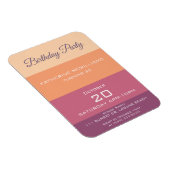 Verjaardag Party-Oogst Palet- Magneet (Rechterzijde)