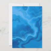 Verjaardag Party-Pool Party-Moonstone Blue Kaart (Achterkant)