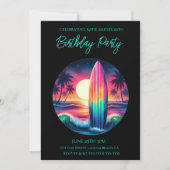 Verjaardag Party-Surfboard Escape- Kaart (Voorkant)