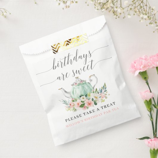 Verjaardag Party Tea Party Verjaardagen zijn zoet Bedankzakje (Gezegeld)