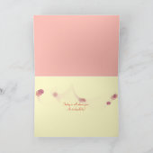 Verjaardag pastel bloementuin kaart (Binnen)