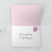 Verjaardag pastel kalmerende golf patroon kaart (Binnen)