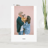 Verjaardag Pastel Kleur Script Foto Kaart (Achterkant)