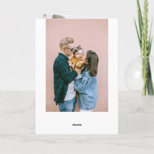 Verjaardag Pastel Kleur Script Foto Kaart (Achterkant)