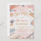 Verjaardag Pastel Spa Party Kaart (Voorkant)