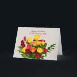 Verjaardag, Pastor's Wife, Rose Bouquet Kaart<br><div class="desc">Een verscheidenheid aan rozen in verschillende kleuren is het middelpunt van dit wenskaart. Voel je vrij om de binnenkant te veranderen om aan je behoeften te voldoen.</div>