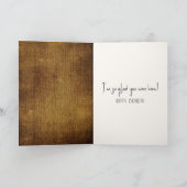 Verjaardag patchwork quilt kat in het raam kaart (Binnen)