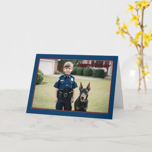 Verjaardag Patrol Boy's Birthday Kaart (Gele Bloem)