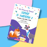 Verjaardag Paw-ty Kids Verjaardag Uitnodiging<br><div class="desc">Vier een Passief Schattige Verjaardag met onze Puppy-Theme Verjaardag Kaart! Perfect voor: - Kinderen die houden van puppies en beesten. - Hondenliefhebbers van alle leeftijden. - Iedereen die een dosis schattigheid verdient op hun speciale dag. Verjaardag Pawty Collectie van Hopscotch Prints</div>