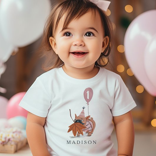 Verjaardag Paw-ty schattig puppy hond Pug Custom A