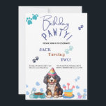 Verjaardag Pawty Berner Berg Hond Verjaardag Kaart<br><div class="desc">Word lid van de Verjaardagspad met een schattige Berner Mountain Dog! Deze aanpasbare Birthday Invitation Kaart is ideaal voor hondenliefhebbers. Personaliseer het met uw bedrijfsinformatie voor een unieke aanraking. Nodig gasten uit voor uw evenement met deze aanpasbare uitnodiging voor een verjaardagsfeestje. #BirthdayPawty #BerneseMountainDog #DogBirthdayInvitation #CustomizableCard #PartyPups</div>