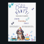 Verjaardag Pawty Berner Berg Hond Verjaardag Kaart<br><div class="desc">Word lid van de Verjaardagspad met een schattige Berner Mountain Dog! Deze aanpasbare Birthday Invitation Kaart is ideaal voor hondenliefhebbers. Personaliseer het met uw bedrijfsinformatie voor een unieke aanraking. Nodig gasten uit voor uw evenement met deze aanpasbare uitnodiging voor een verjaardagsfeestje. #BirthdayPawty #BerneseMountainDog #DogBirthdayInvitation #CustomizableCard #PartyPups</div>