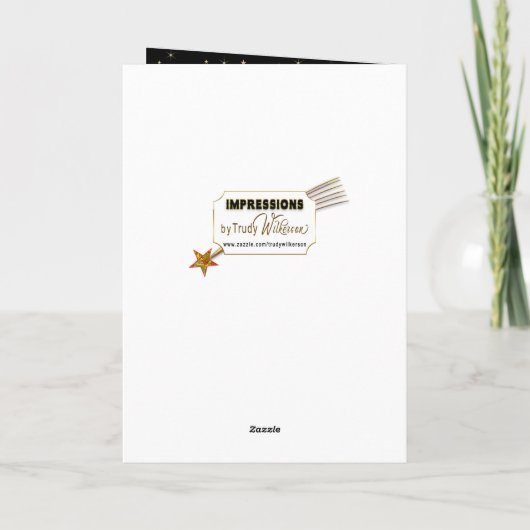 Verjaardag, peetdochter, Abstracte melkweg, kleurr Kaart (Achterkant)