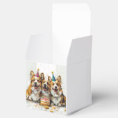 Verjaardag Pembroke Welsh Corgi Dogs Bedankdoosjes (Geopend)