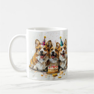 Verjaardag Pembroke Welsh Corgi Dogs Koffiemok