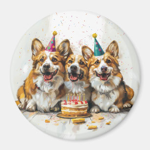 Verjaardag Pembroke Welsh Corgi Dogs Magneet