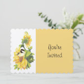 Verjaardag Pensioen Chickadee Zonnebloem kunst Kaart (Staand voorkant)