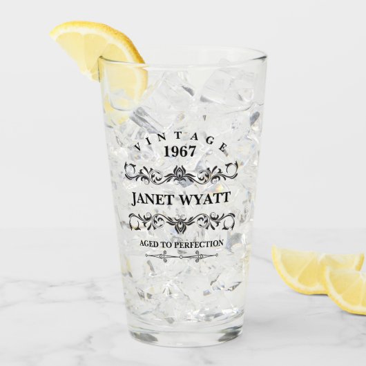 Verjaardag per jaar Glas (Voorkant ijs)