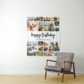 Verjaardag Persoonlijke 24 Foto Collage Wandkleed (In situ)