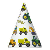 Verjaardag Pet bouwtruck Feesthoedjes (Rechts)