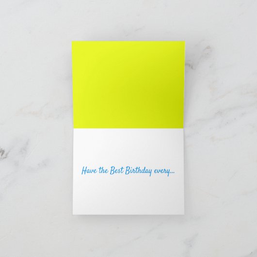 Verjaardag Pet Puppy - Leuke gevouwen Wenskaart Kaart (Binnen)