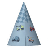 Verjaardag Pet voor moderne bouwtruck Feesthoedjes (Achterkant)