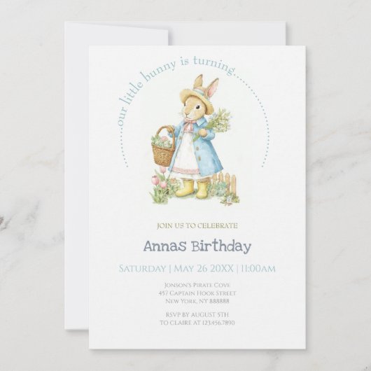 Verjaardag Peter Rabbit Garden Kaart (Voorkant)