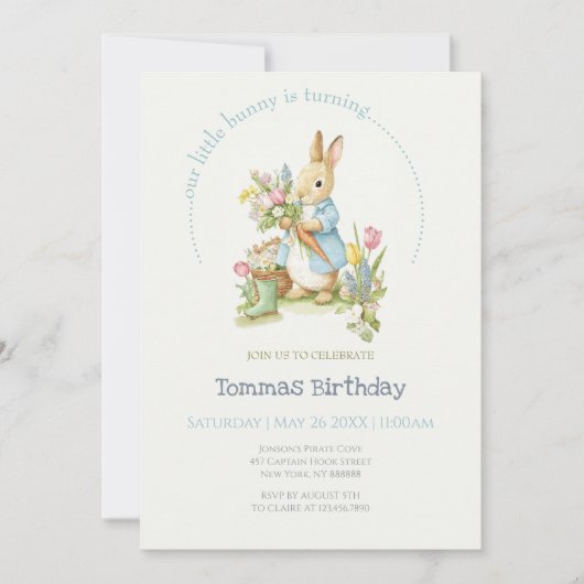 Verjaardag Peter Rabbit Garden Kaart (Voorkant)