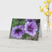 Verjaardag Petunias Kaart (Gele Bloem)