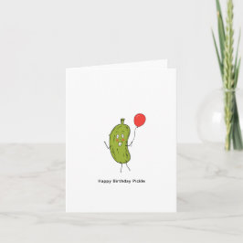 Verjaardag Pickle kaart