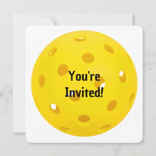 Verjaardag Pickleball Party Kaart (Voorkant)