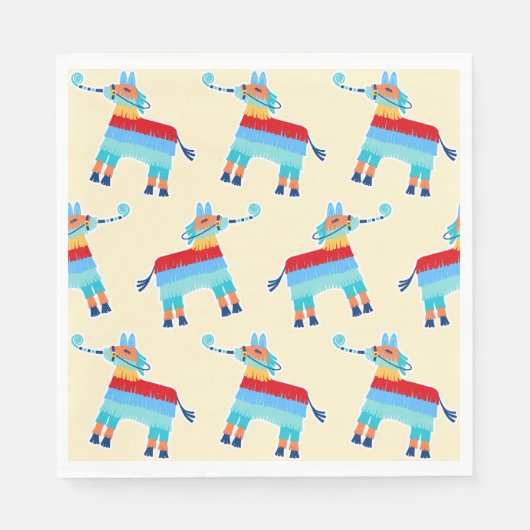 Verjaardag Pinata Feestservetten Servet (Voorkant)