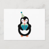 Verjaardag Pinguïn Briefkaart (Voorkant)