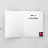 Verjaardag Pink Azalea Kaart (Binnen)