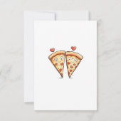Verjaardag Pizza Party, ik hou van je twee pizza's Kaart (Achterkant)